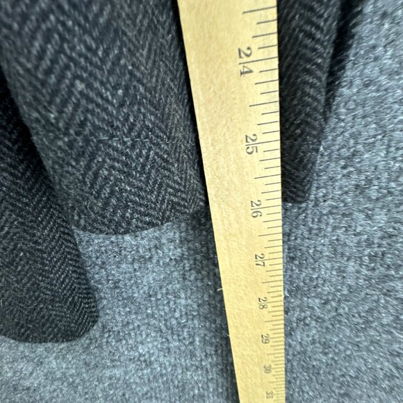 Joseph Abboud Sport Coat Mens XL Gray Herringbone Wool Blend Elbow Patch Blazer - Picture 16 of 16